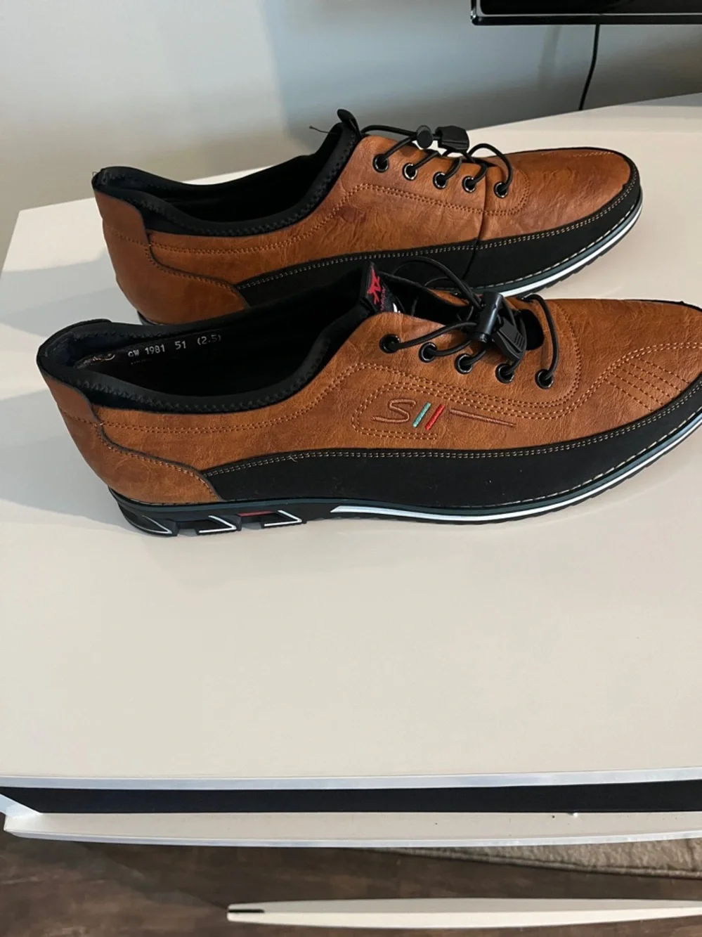 kLKYKO SII Men's Casual Loafers‎ in Brown / Black-Comfort Everyday Wear Size 16